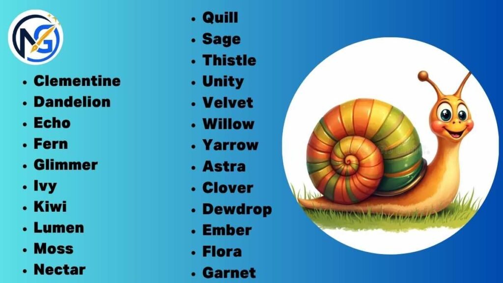Good Snail Names