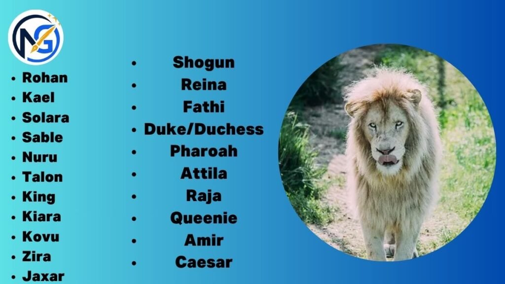 Catchy White Lion Names