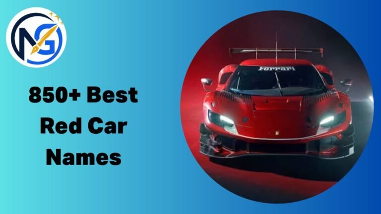 Red Car Names